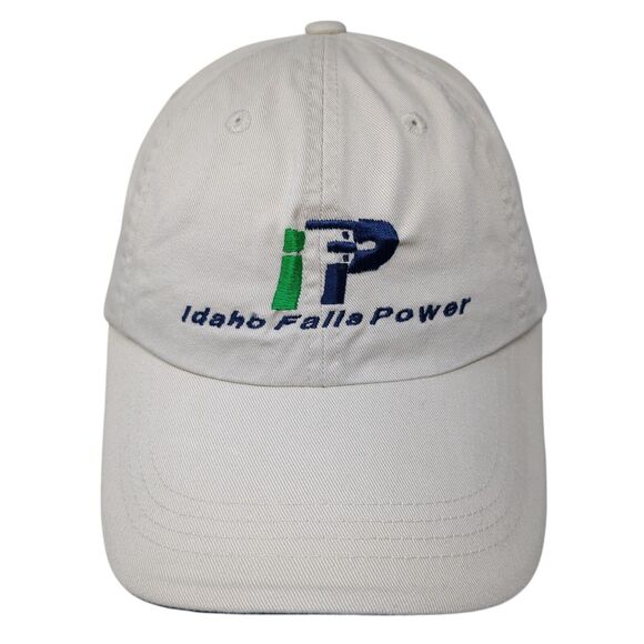 Idaho Falls Power Strapback Hat Tan OS Adjustable Embroidered Port Authority - Picture 1 of 8